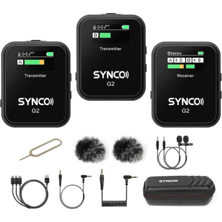 Ecost prekė po grąžinimo Micro belaidis mikrofonas, SYNCO G2(A2) Lavalier Wireless Mikrofonų sistema