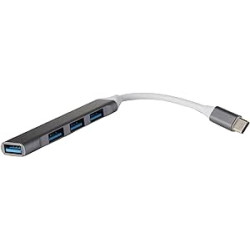 Ecost prekė po grąžinimo Ecost customer return AYCLIF Port Hub USB-C to 4 x USB-A 3.0, Gray
