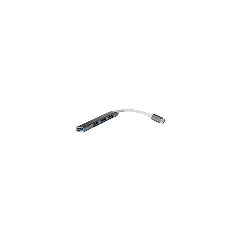 Ecost prekė po grąžinimo Ecost customer return AYCLIF Port Hub USB-C to 4 x USB-A 3.0, Gray