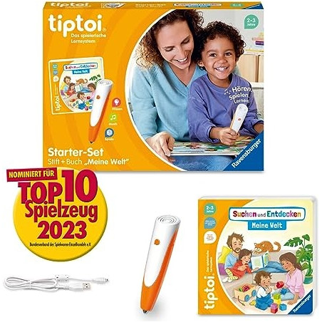 Ecost Prekė po grąžinimo Ravensburger Tiptoi Starteris-Set 00112: Rašiklis ir Paveikslų Knyga Paiešk