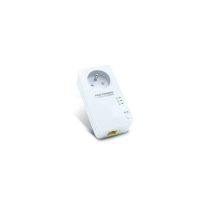 Ecost prekė po grąžinimo Prise CPL netsocket 600 MB/s avec 1 Port Fast Ethernet 100 MB/s et Prise gi