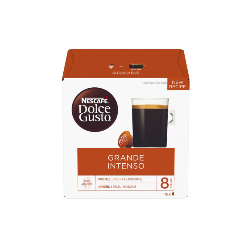 Nescafe Dolce Gusto Grande Intenso Kava, 16 kapsulių dėžutėje