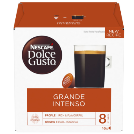 Nescafe Dolce Gusto Grande Intenso Kava, 16 kapsulių dėžutėje