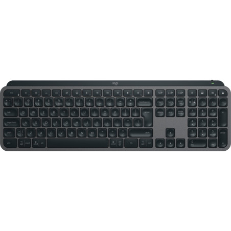 Logitech MX Keys S Belaidė klaviatūra, RF Wireless+Bluetooth, Illuminated, US Int, Graphite