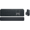 Logitech MX Keys S Combo Belaidė klaviatūra ir pelė + Atrama riešui, US Int, Graphite