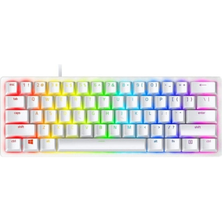 Razer Huntsman Mini Laidinė žaidimų klaviatūra RGB LED, US, Purple Switch, Mercury White