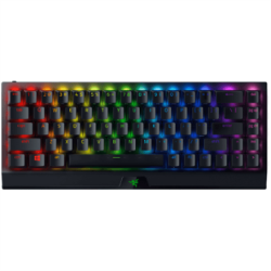 Razer BlackWidow V3 Mini HyperSpeed Žaidimų klaviatūra/USB+RF Wireless+Bluetooth/Yellow Switch/Juoda