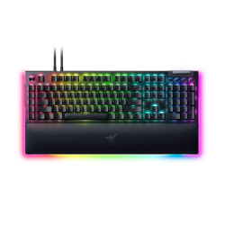 Razer BlackWidow V4 Pro Žaidimų klaviatūra laidinė, USB QWERTY, US, Green Switch, Juoda