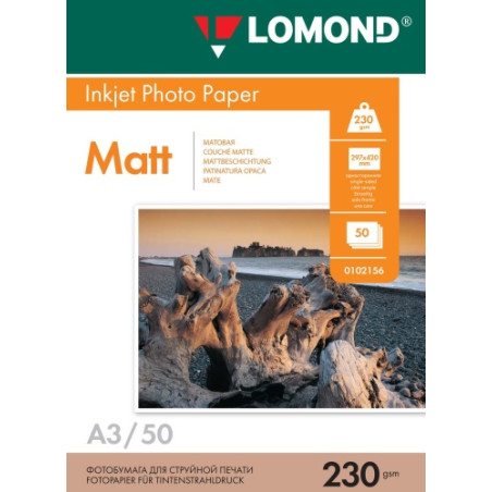 Fotopopierius Lomond Photo Inkjet Paper Matinis 230 g/m2 A3, 50 lapų NP
