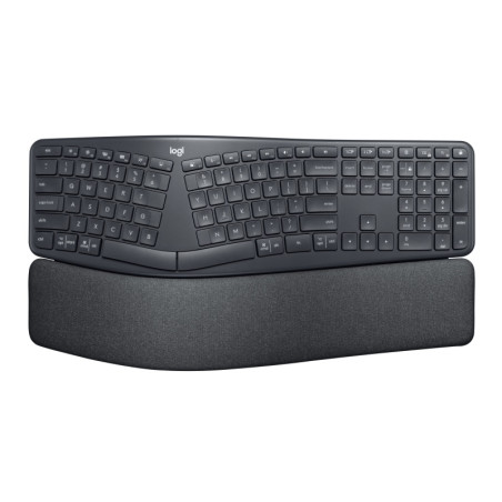 Logitech ERGO K860 for Business Belaidė klaviatūra, Bluetooth, US INT (Qwerty), Graphite