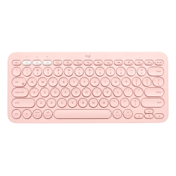 Logitech Pebble Keys 2 K380s Belaidė klaviatūra, RF Wireless+Bluetooth, US INT, Tonal Rose