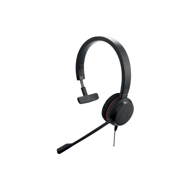 Jabra Evolve 20 MS Mono Laidinės ausinės, USB-A, Juoda