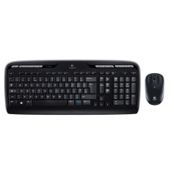 Logitech MK330 Combo Belaidė klaviatūra + pelė, US INT, Juoda