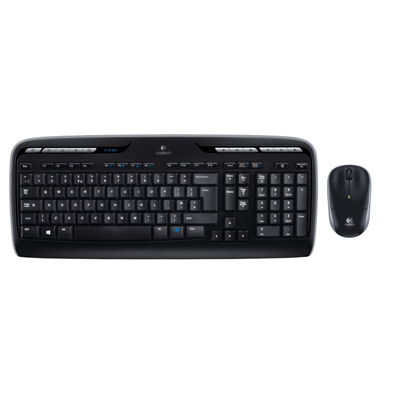 Logitech MK330 Combo Belaidė klaviatūra + pelė, US INT, Juoda
