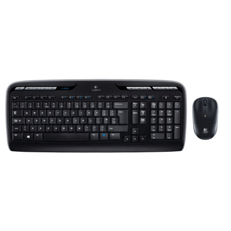 Logitech MK330 Combo Belaidė klaviatūra + pelė, US INT, Juoda