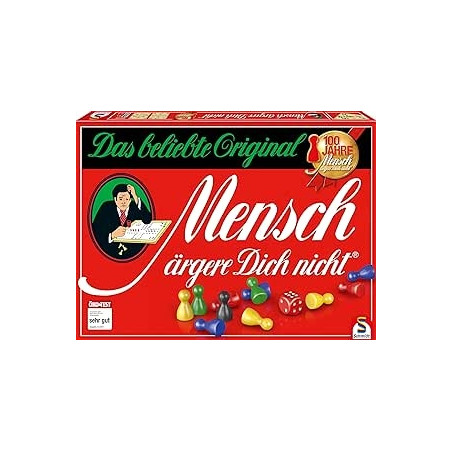Ecost prekė po grąžinimo Schmidt Spiele 49020 „Žmogau, nesinervink“ jubiliejinis leidimas, su medinė