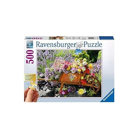 Ecost prekė po grąžinimo Ravensburger dėlionė 13685 - Gėlių kompozicija - 500 dalių dėlionė suaugusi