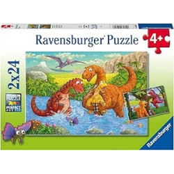 Ecost prekė po grąžinimo Ravensburger vaikų dėlionė 05030 - Žaidžiantys dinozaurai - dėlionė vaikams