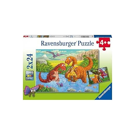Ecost prekė po grąžinimo Ravensburger vaikų dėlionė 05030 - Žaidžiantys dinozaurai - dėlionė vaikams