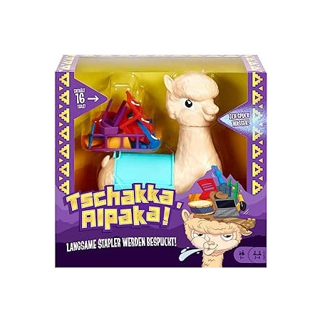Ecost prekė po grąžinimo Mattel Games GMV81 - Tschakka, Alpaka!, juokingas žaidimas vaikams su spjau
