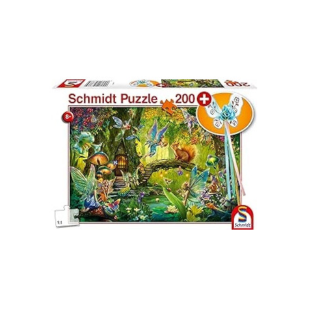 Ecost prekė po grąžinimo Schmidt Spiele dėlionė 56333 „Fėjos miške“, su fėjų lazdele, vaikų dėlionė,