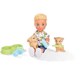 Ecost prekė po grąžinimo Simba Evi Love Timmy su mielais drabužiais, dviem šunimis ir daugybe priedų