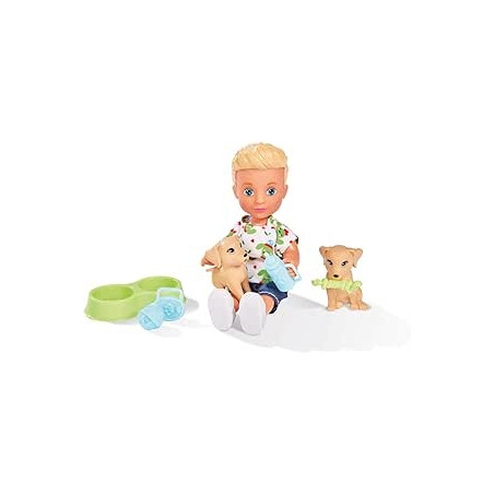 Ecost prekė po grąžinimo Simba Evi Love Timmy su mielais drabužiais, dviem šunimis ir daugybe priedų
