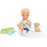 Ecost prekė po grąžinimo Simba Evi Love Timmy su mielais drabužiais, dviem šunimis ir daugybe priedų
