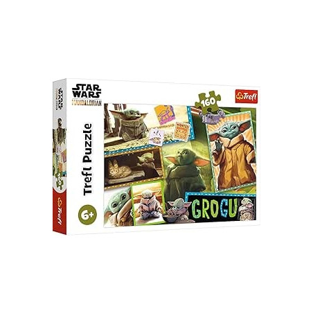 Ecost prekė po grąžinimo Trefl 15411 160 dalių dėlionė su Grogu, vaikams nuo 6 metų, Žvaigždžių kara