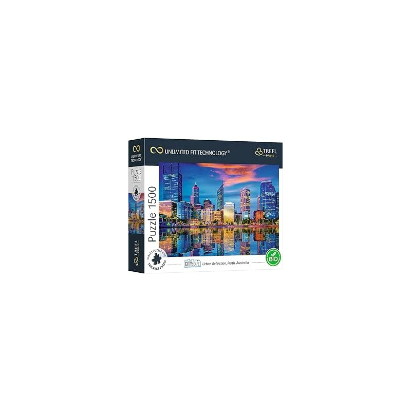 Ecost prekė po grąžinimo Trefl 26190 1500 dalių, storas kartonas, bio, miesto peizažas, dangoraižiai