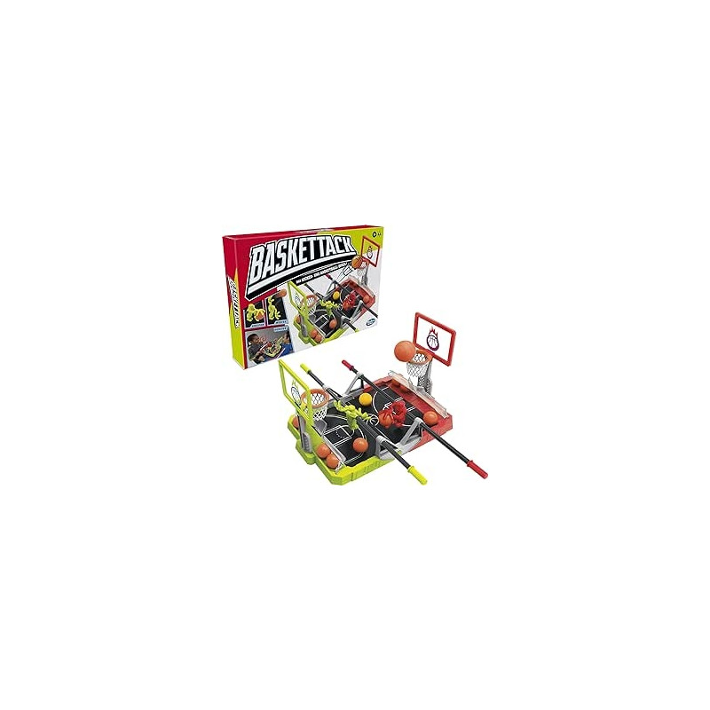 Ecost prekė po grąžinimo Hasbro Krepšinio žaidimas „Baskettack“, žaidimas „Kicker and Basketball“, s