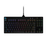 Logitech G PRO Laidinė Mechaninė žaidimų klaviatūra, Tenkeyless, GX Blue clicky, US INT, Juoda