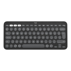 Logitech Pebble Keys 2 K380s Belaidė klaviatūra, RF Wireless + Bluetooth, US INT, Tonal Graphite