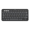 Logitech Pebble Keys 2 K380s Belaidė klaviatūra, RF Wireless + Bluetooth, US INT, Tonal Graphite