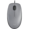 Logitech M110 Silent Laidinė pelė, USB Type-A, 1000 DPI, Mid Grey