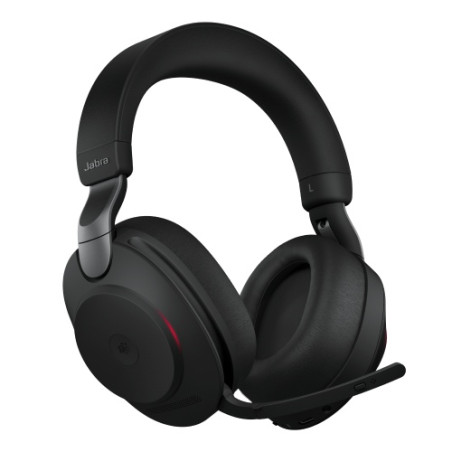 Jabra Evolve2 85 MS Stereo Belaidės/Laidinės ausinės, Bluetooth, 3.5mm jack, USB-A, Juoda