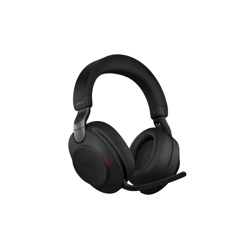 Jabra Evolve2 85 UC Stereo Belaidės/Laidinės ausinės, Bluetooth, 3.5mm jack, USB-A, Juoda