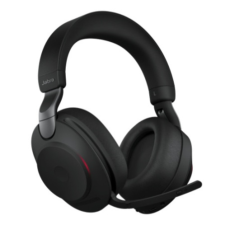 Jabra Evolve2 85 UC Stereo Belaidės/Laidinės ausinės, Bluetooth, 3.5mm jack, USB-A, Juoda