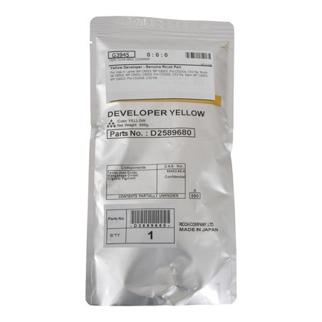 Ricoh D2589680 (D258-9680) Developer, Geltona