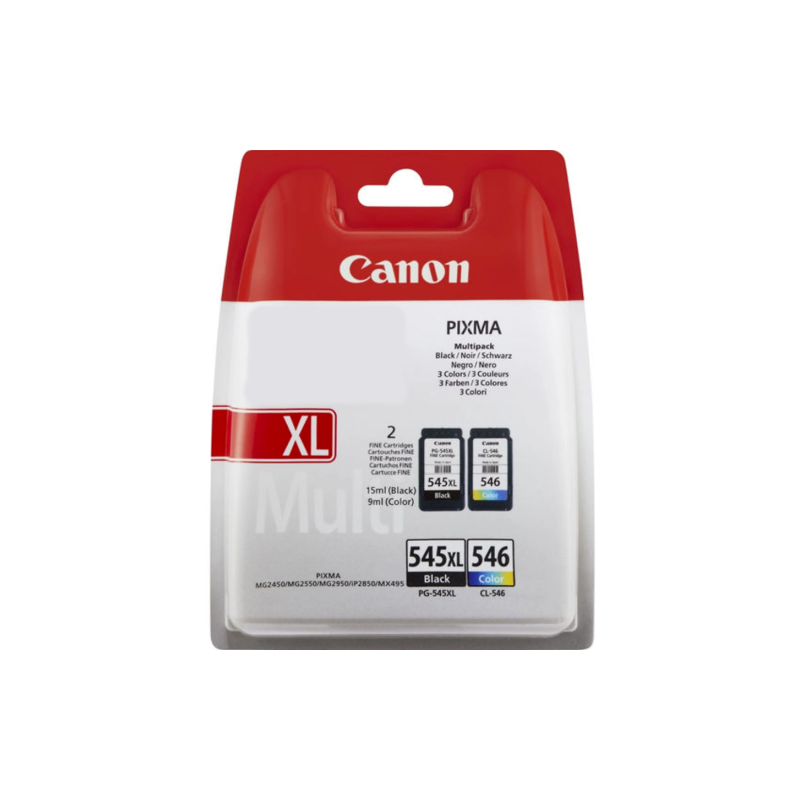Canon PG-545XL/CL-546 (8286B010) Rašalinių kasečių komplektas, BK/CMY