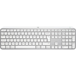 Logitech MX Keys S Belaidė klaviatūra, RF Wireless+Bluetooth, Illuminated, US Int, Pale Grey