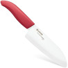 Kyocera FK-140 WH-RD EU Santoku Keraminis peilis, 14 cm, Raudona