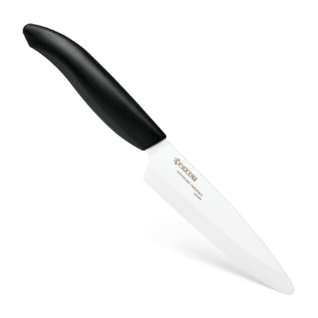 Kyocera FK-110 WH-BK Utility Keraminis peilis, 11 cm, Juoda