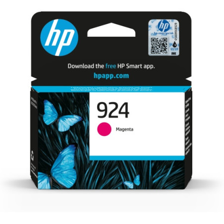 HP 924 (4K0U4NE) Rašalinė kasetė, Purpurinė
