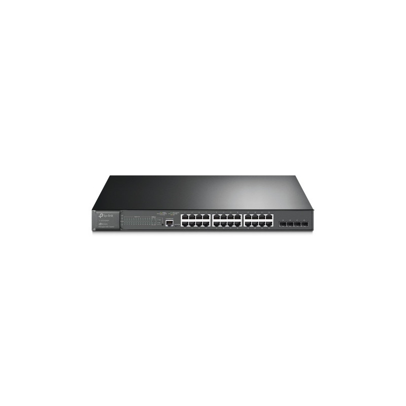 TP-Link JetStream 28-Port Gigabit L2 Managed Ethernet šakotuvas su 24-Port PoE+