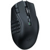 Razer Naga V2 HyperSpeed Belaidė žaidimų pelė RF Wireless+Bluetooth, 30000 DPI, Juoda