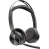 Poly Voyager Focus 2 Belaidės ausinės, Bluetooth, USB-A, Charging stand, Juoda
