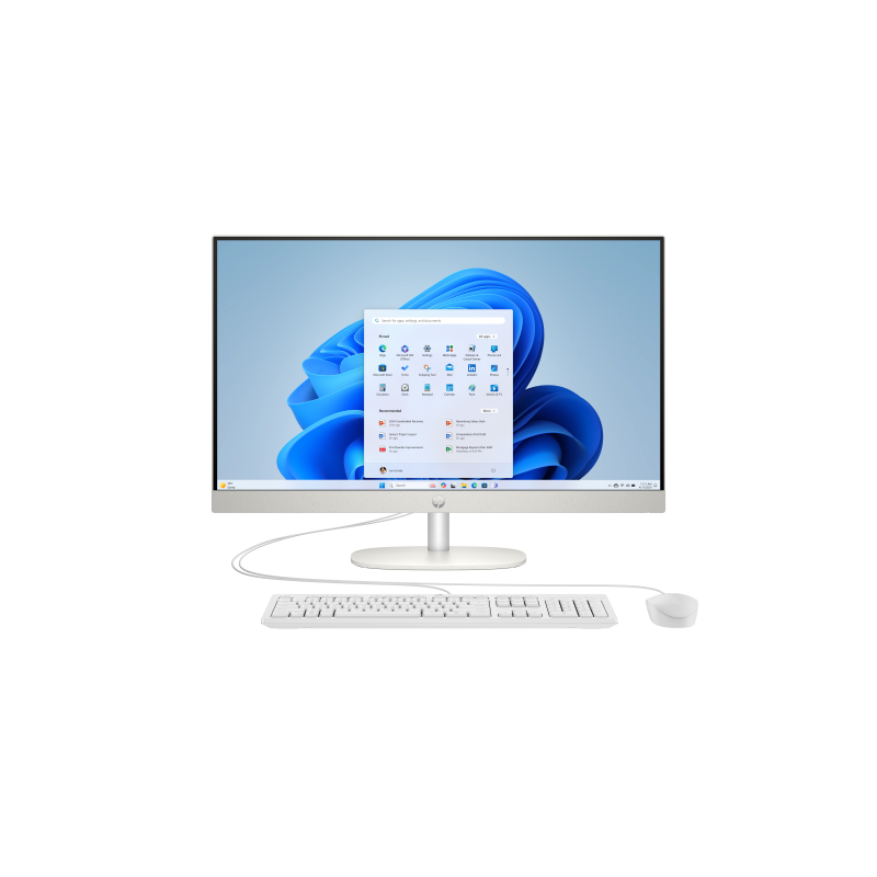 HP 27 AiO 27-cr0067ny Kompiuteris 27'' FHD IPS i7-1355U 16GB 512GB SSD FreeDos, Shell White
