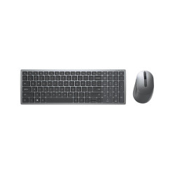 Dell Multi-Device KM7120W Belaidė klaviatūra + pelė, RF Wireless + Bluetooth, US Int, Titan grey