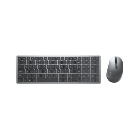 Dell Multi-Device KM7120W Belaidė klaviatūra + pelė, RF Wireless + Bluetooth, US Int, Titan grey